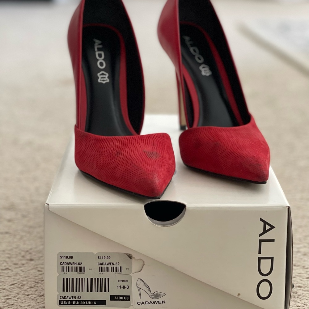 Aldo Cadawen Pumps, Size 8W, Red
